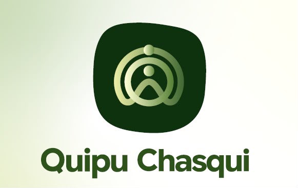 Logoipo de Colembas Wasi. Usa una tipografía asemejando el bambú y un pájaro.
